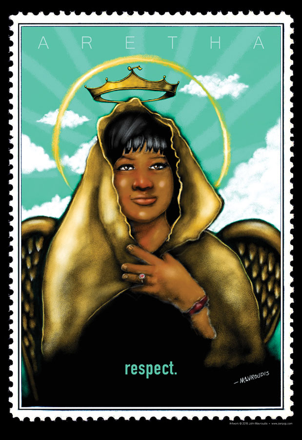 8/16/18 Tribute to Aretha Franklin Respect art print by John Mavroudis