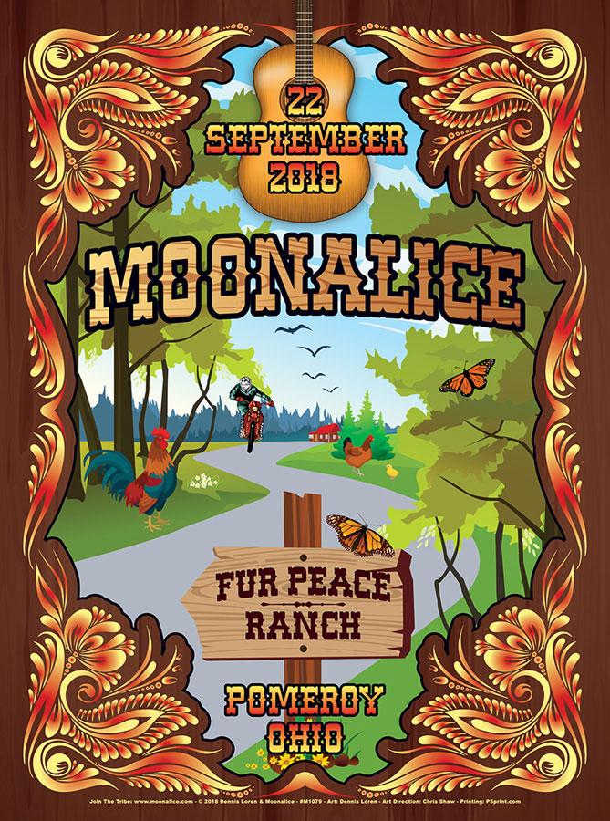 M1079 › 9/22/18 Fur Peace Ranch, Pomeroy, OH poster by Dennis Loren