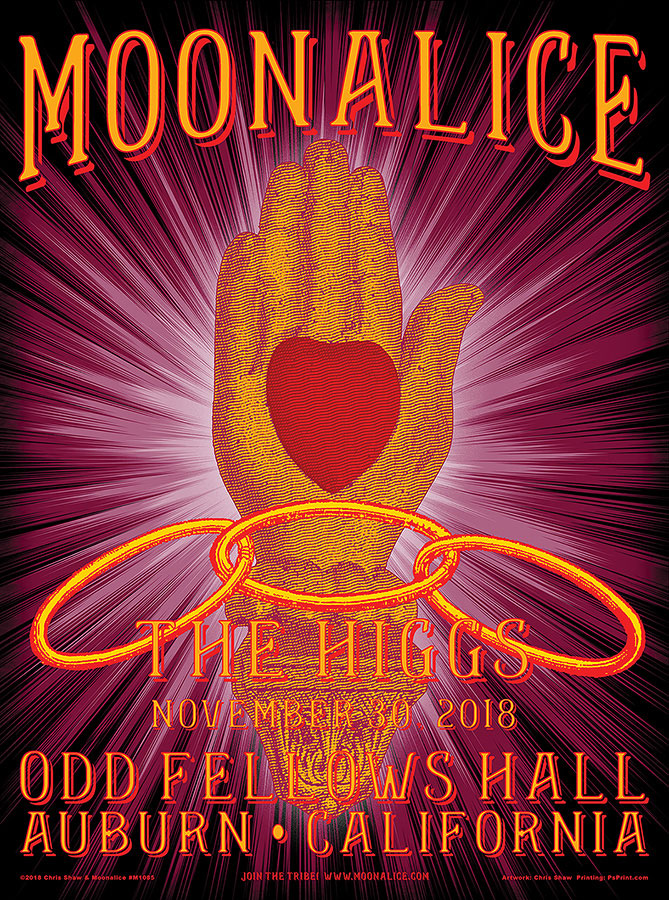 M1085 › 11/30/18 Odd Fellows Hall, Auburn, CA poster by Chris Shaw
