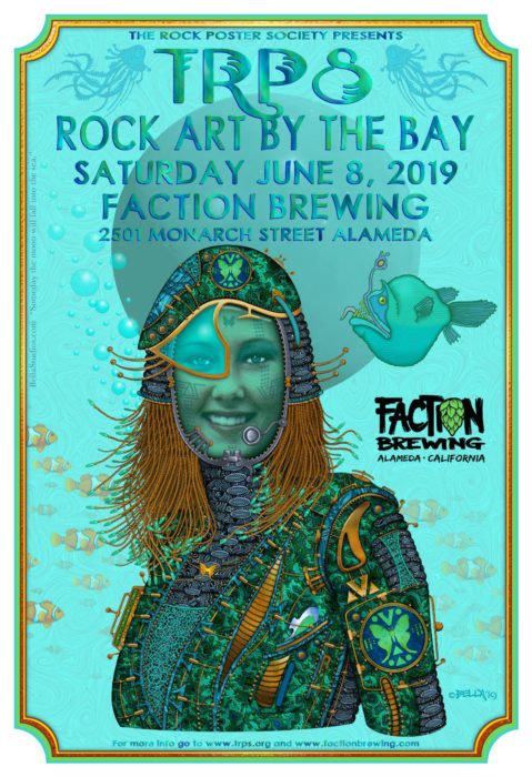 The Rock Poster Society presents Rock Art By The Bay at Faction Brewing, Alameda, CA RABTB19
