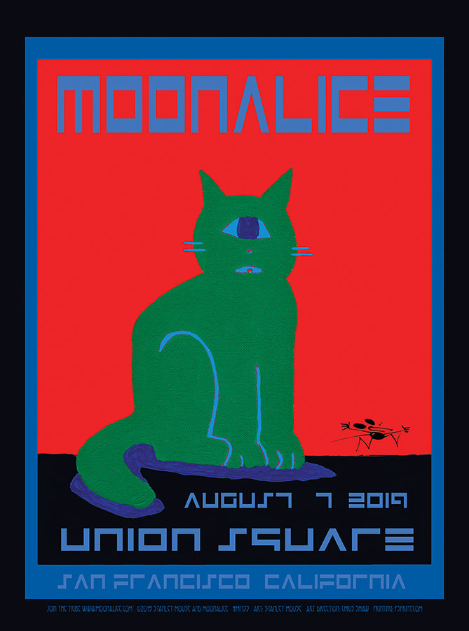 M1133 › 8/7/19 Union Square Live, San Francisco, CA poster by Stanley Mouse