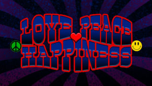 Love, Peace & Happiness Song Art by artist Chris Shaw