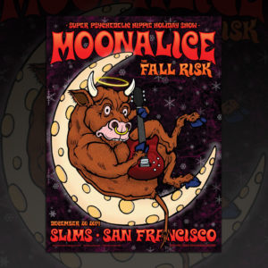 Christmas 2020 Collection 🎄 12/20/14 Slim’s, San Francisco, California Moonalice poster by Chris Shaw