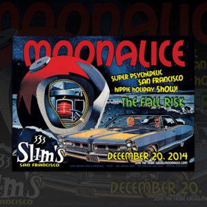 Christmas 2020 Collection 🎄 12/20/14 Slim’s, San Francisco, California Moonalice poster by Winston Smith