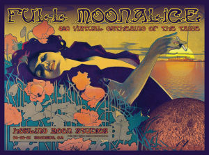 M1231 › Full Moonalice Virtual 420 Gathering of the Tribe 4/20/21 Howling Moon Studios, Woodside, California poster by Alexandra Fischer