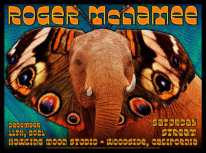 R179V › Roger McNamee 12/11/21 Saturday Stream, Howling Moon Studio, Woodside, California poster by Alexandra Fischer