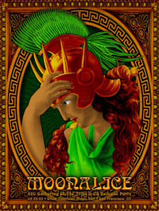 M1261 › Moonalice 4/22/22 Great American Music Hall, San Francisco, CA poster by Alexandra Fischer